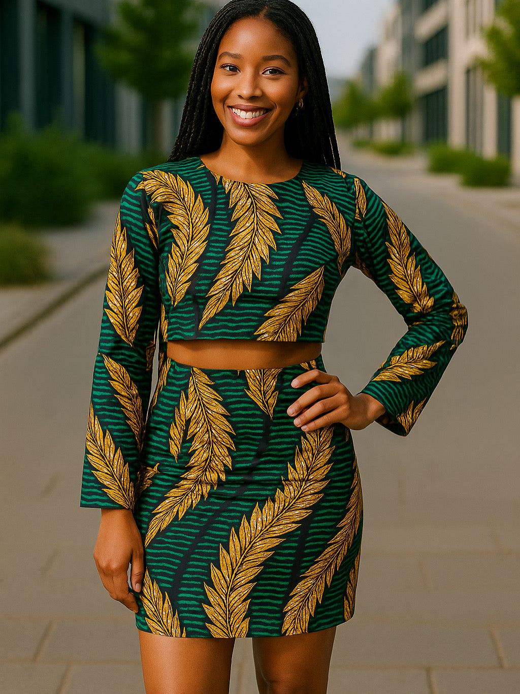 Ensemble Crop top et jupe