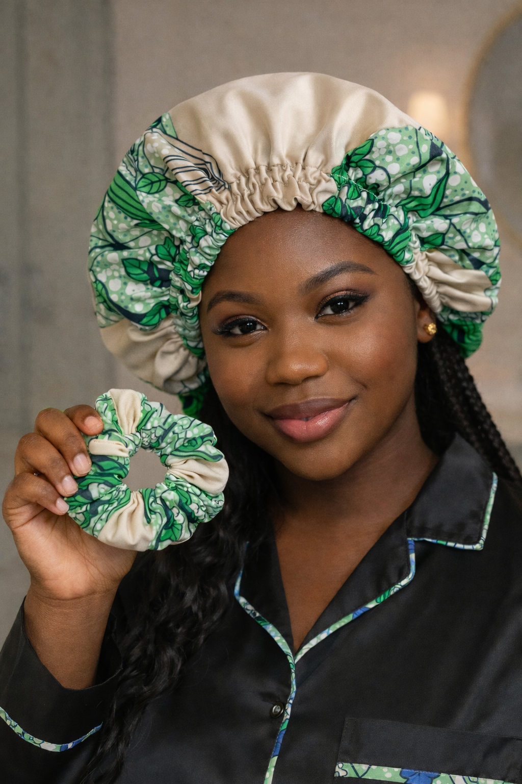 Bonnet et chouchou assortis